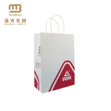 Custom Logo Twisted Handle Gift Shopping Packaging Kraft White Craft Paper Carry Bags Manufacturer